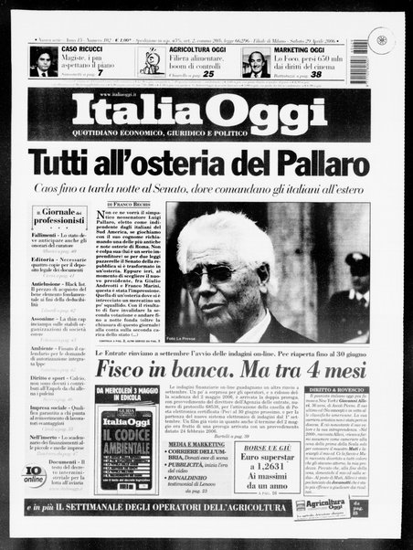 Italia oggi : quotidiano di economia finanza e politica